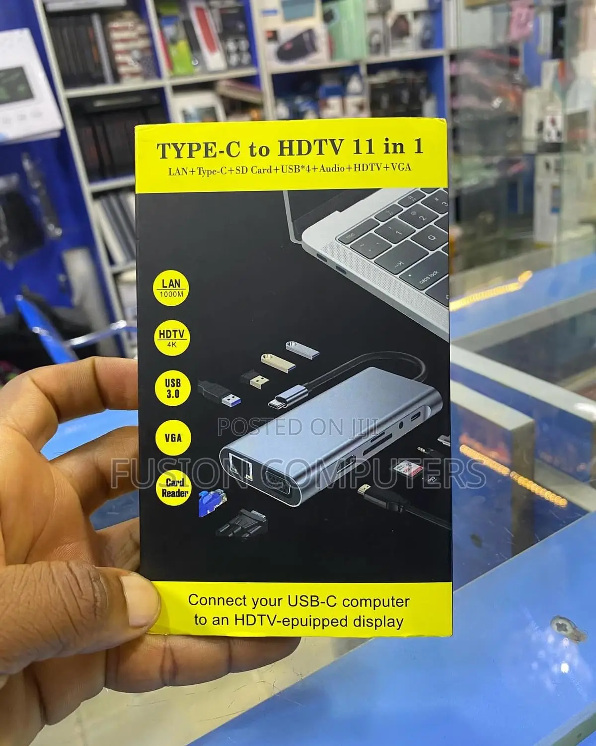 Type C to HDTV 11 in 1 Adapter