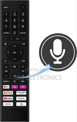 Hisense ERF3N80H Smart TV Replacement Remote.