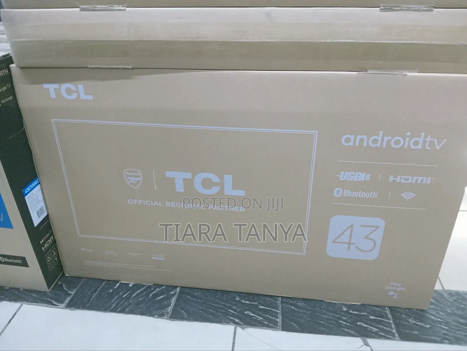 TCL 43" Smart Google Frameless Tv