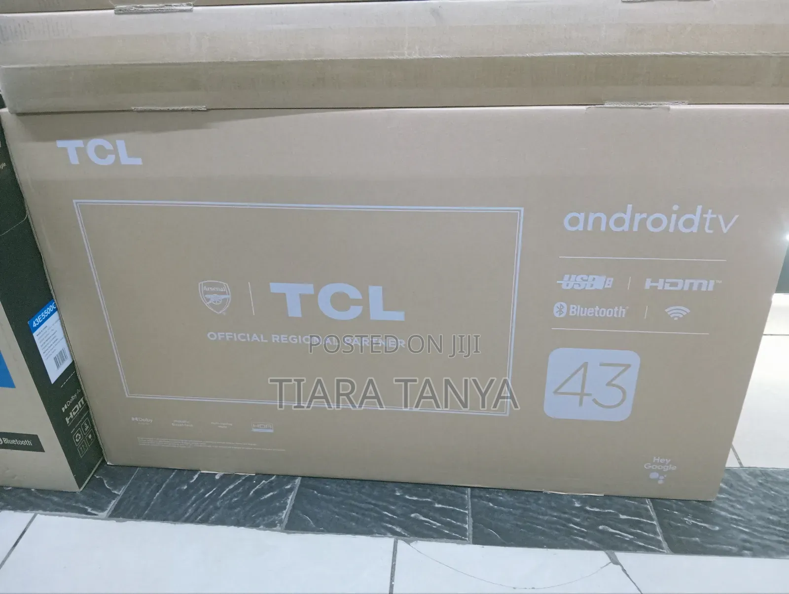 TCL 43" Smart Google Frameless Tv