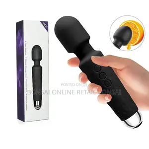 USB Charging 20 Modes Dildo Wand Vibrator Sex Toy For Women