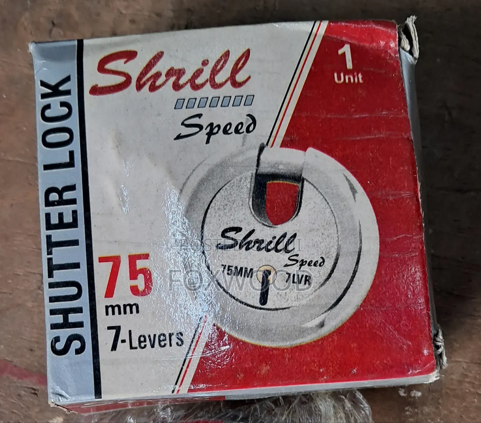 Shrill Speed 75mm 7-lever Shutter Lock. Lock Size: 75mm.