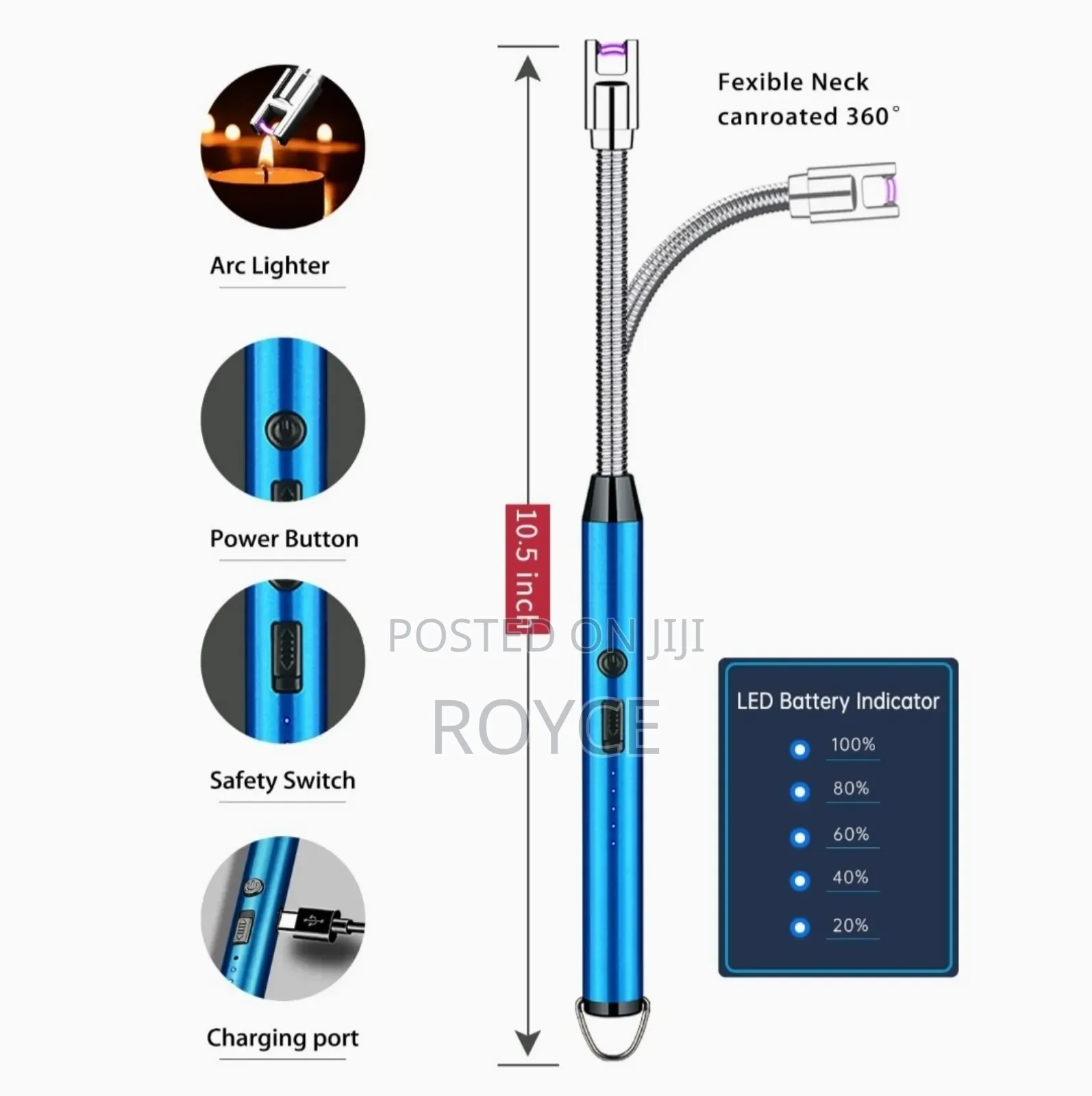 Rechargeable USB Electric Lighter