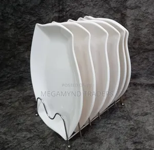 12pc Melamine Dinner Plate/Rectangle Melamine Dinner Plates