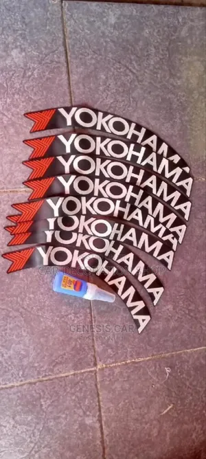 8pcs Yokohama Branded Sportish Tire Stickers