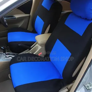 Blue Black Washable Car Seat Covers