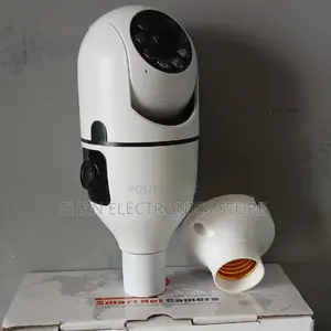 Dual Lens Bulb Camera V380 Best Ndoor Network Video CCTV