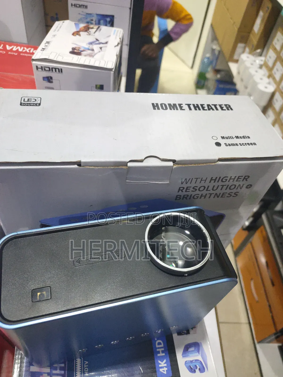 T4 With Higher Resolution Brightness Projector