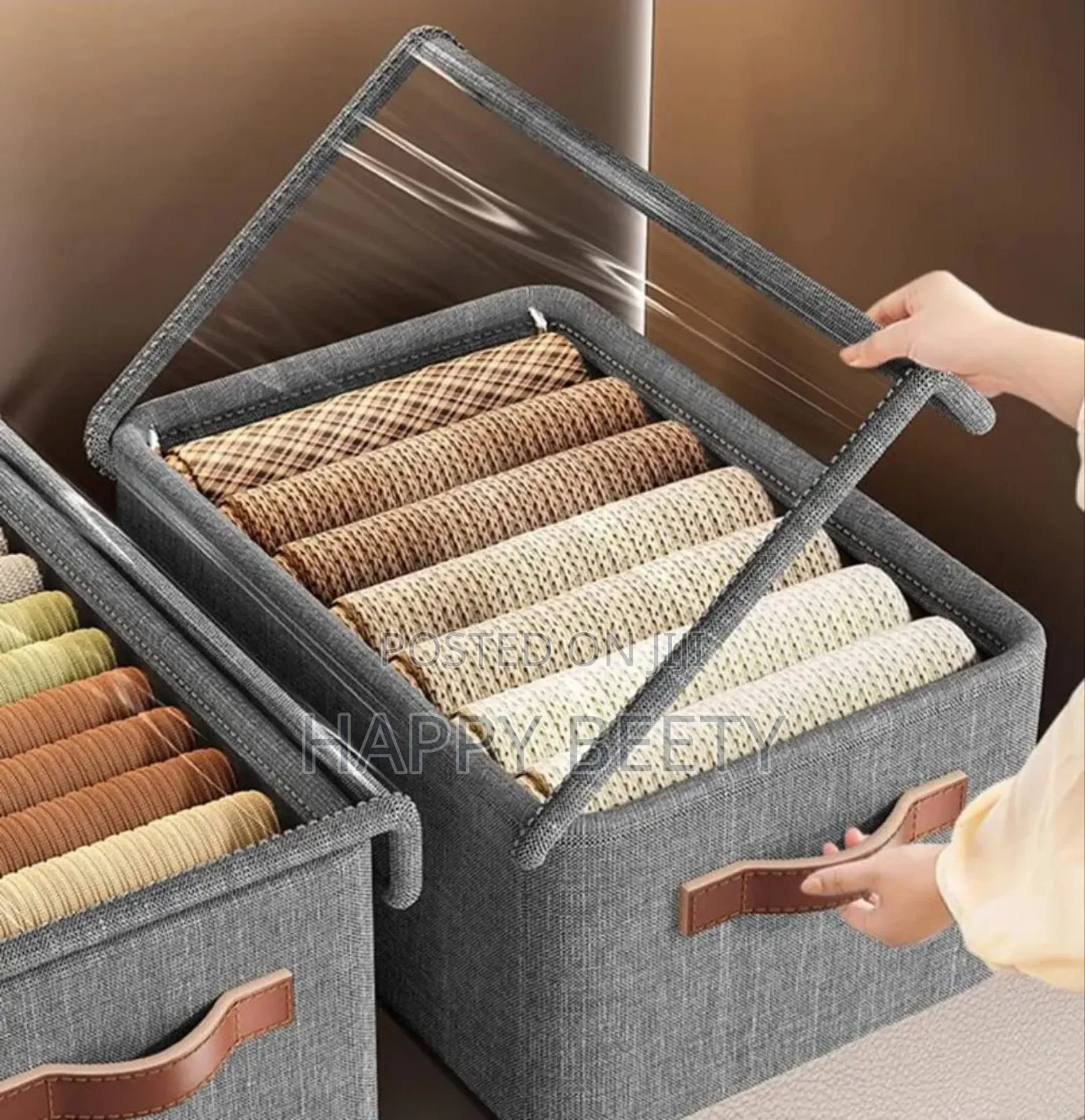 Collapsible Closet Organizer With a Cover