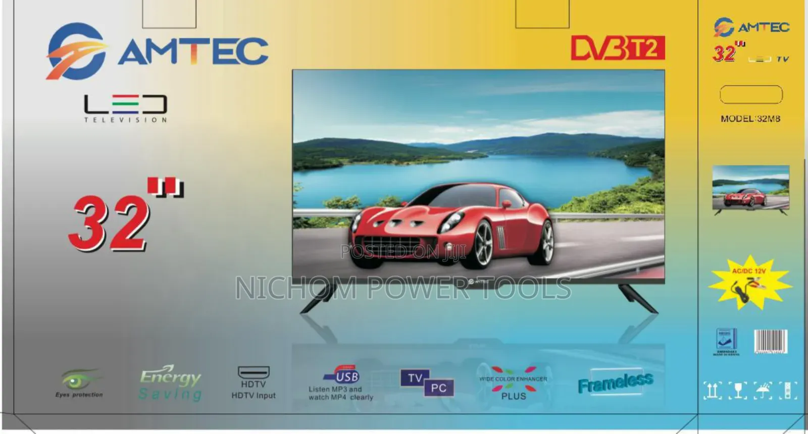 Amtec 32" Digital Frameless Tv