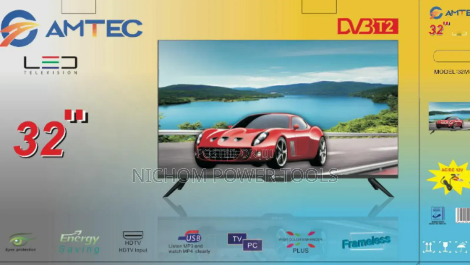Amtec 32" Digital Frameless Tv
