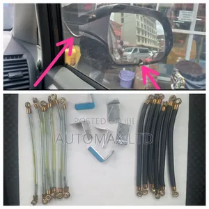 Anti-Theft Side Mirror Cable + Stopper. For Toyota,Nissan