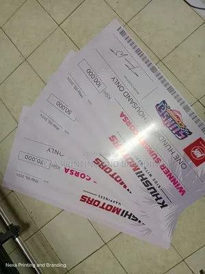 Presentation Dummy Cheques Customized