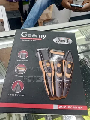 Geemy 3 in 1 Rechargeable Hair Shaving Machine