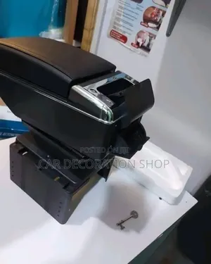 Brand New Black Armrest Console for Cars With Cupholders