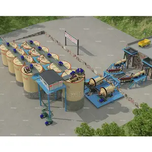 Rock Stone Copper Gold Silver Tailing Leaching Cil CIP Plant