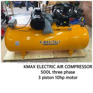 KMAX 500L 3 Phase10hp Double Piston Electric Air Compressor
