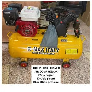 100L Petrol Driven Air Compressor 7.5hp Double Piston 8 Bar