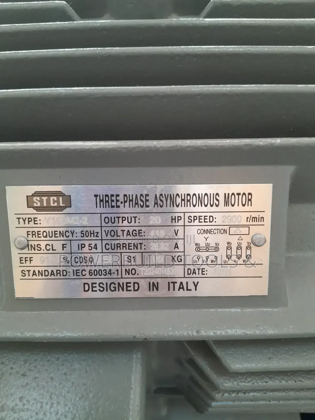 STCL 20HP High Speed Electric Motor