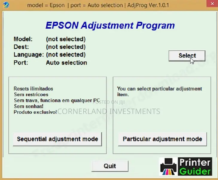 All Epson Printer Reset Service Using Software for Waste Ink Pads
