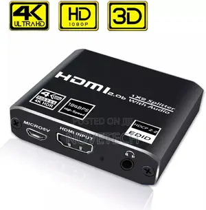 HDMI Splitter 1 in 2 , 2 WAY HDMI Splitter 1x2,2 CHANNE L