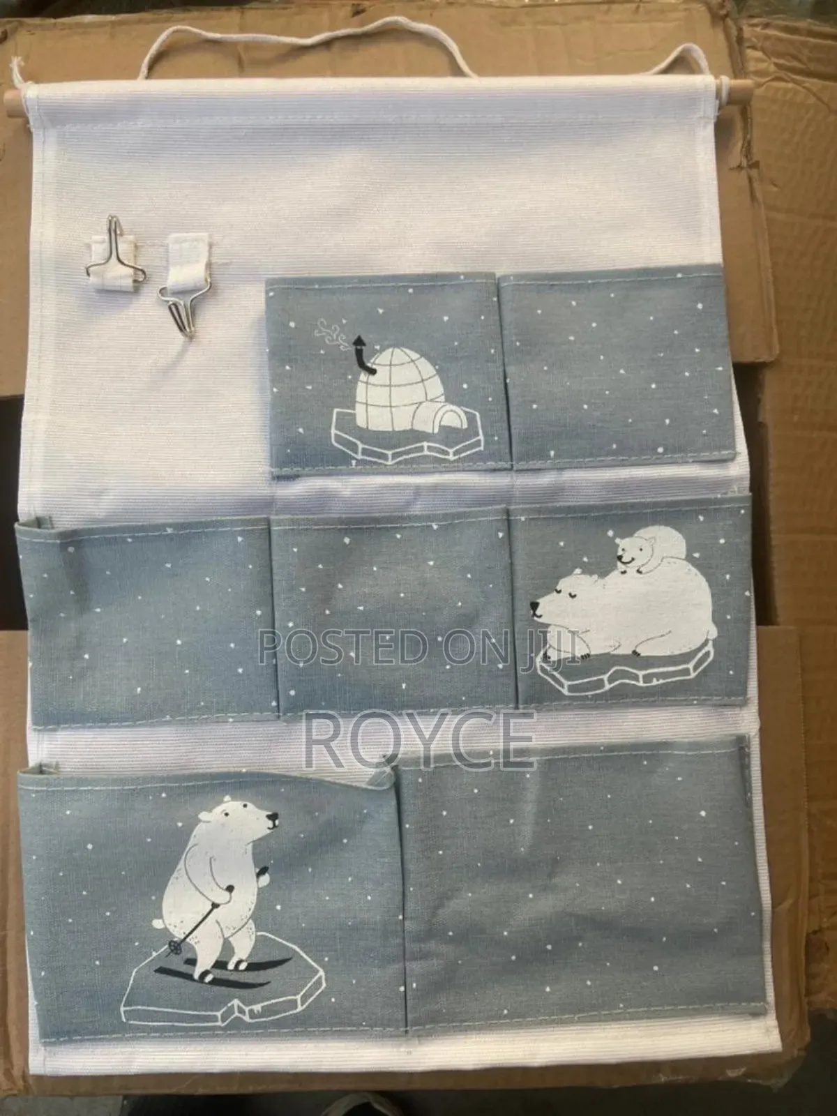 7 Pockets Fabric Hanging Organizer