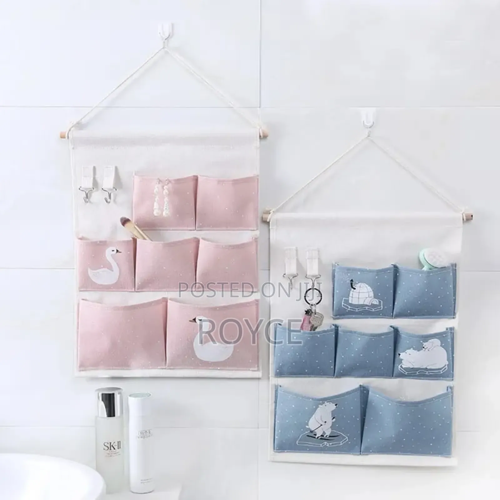 7 Pockets Fabric Hanging Organizer