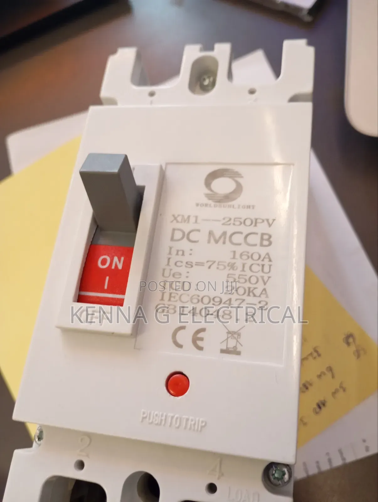 2pole DC McCb Circuit Breaker 160A