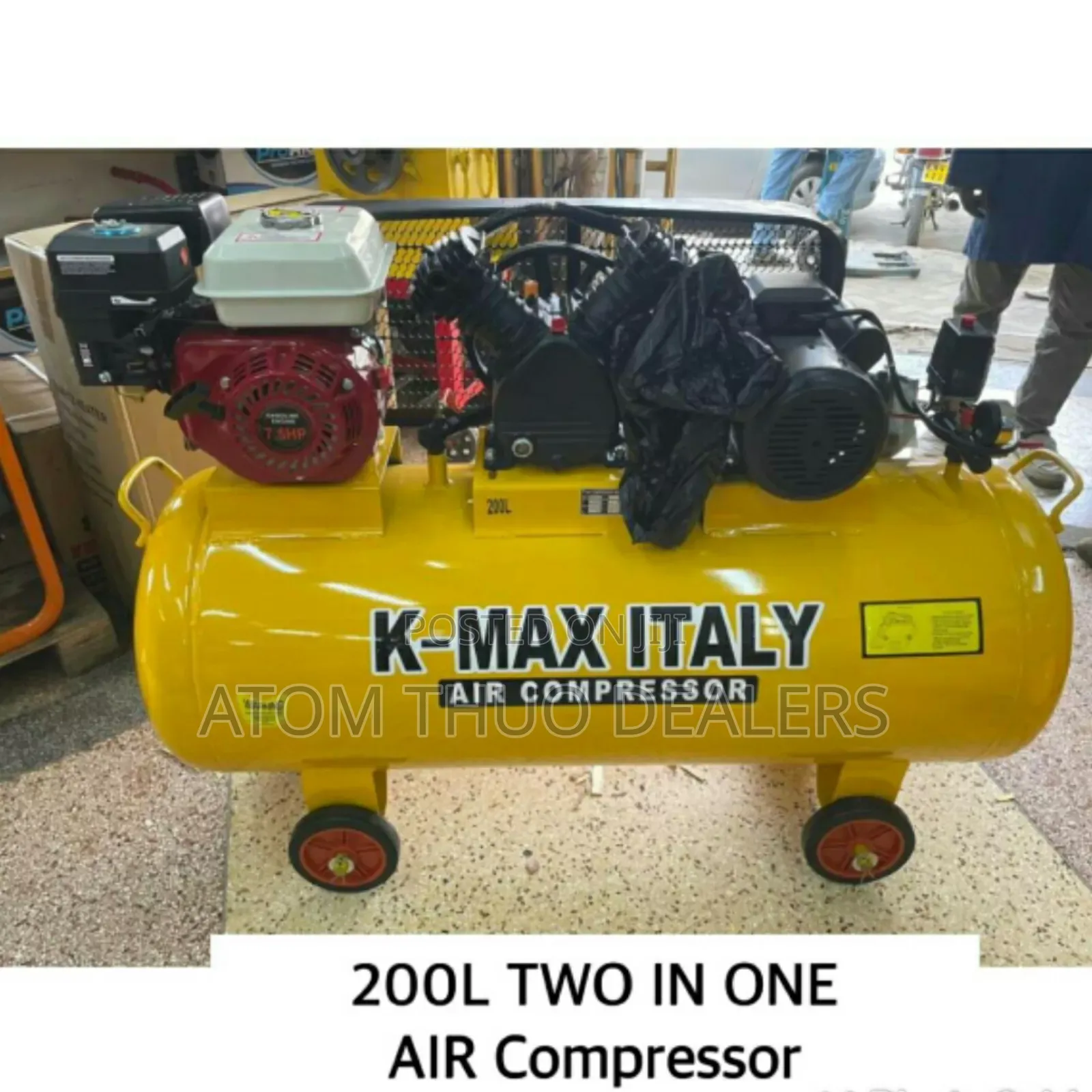 KMAX 200L 2 in 1 Air Compressor Available