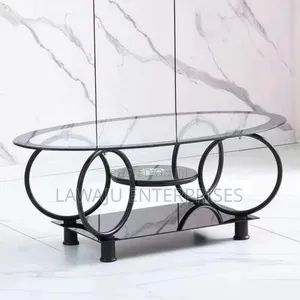 Oval Glass Coffee Table
