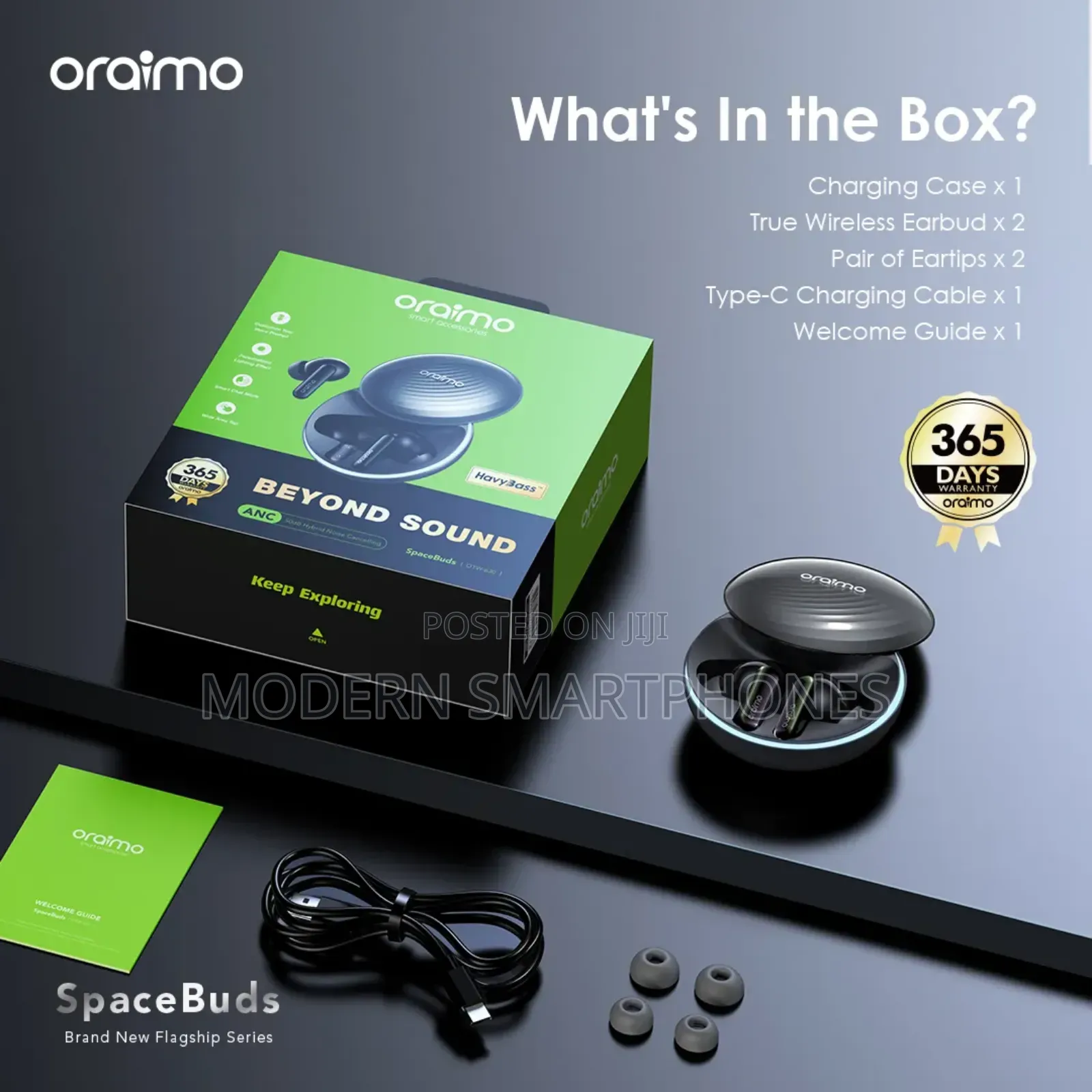 Oraimo Spacebuds Otw 630 Wireless Bluetooth Earphones