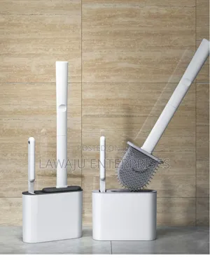 Grey Wall Mounted Silicone Toilet Brush