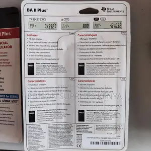 Texas Instruments Financial Calculator Ba Ii Plus Calculator