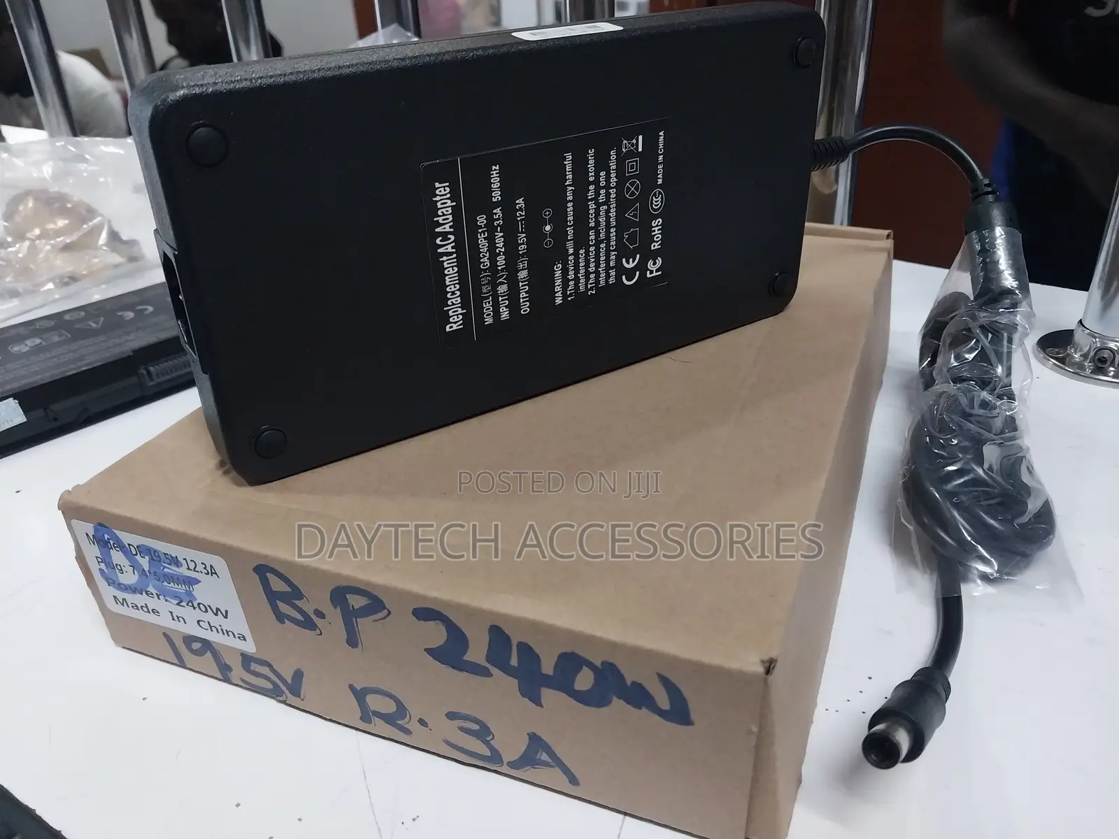 Dell 240w 19.5v 12.3a Ac Power Adapter Big Pin Charger