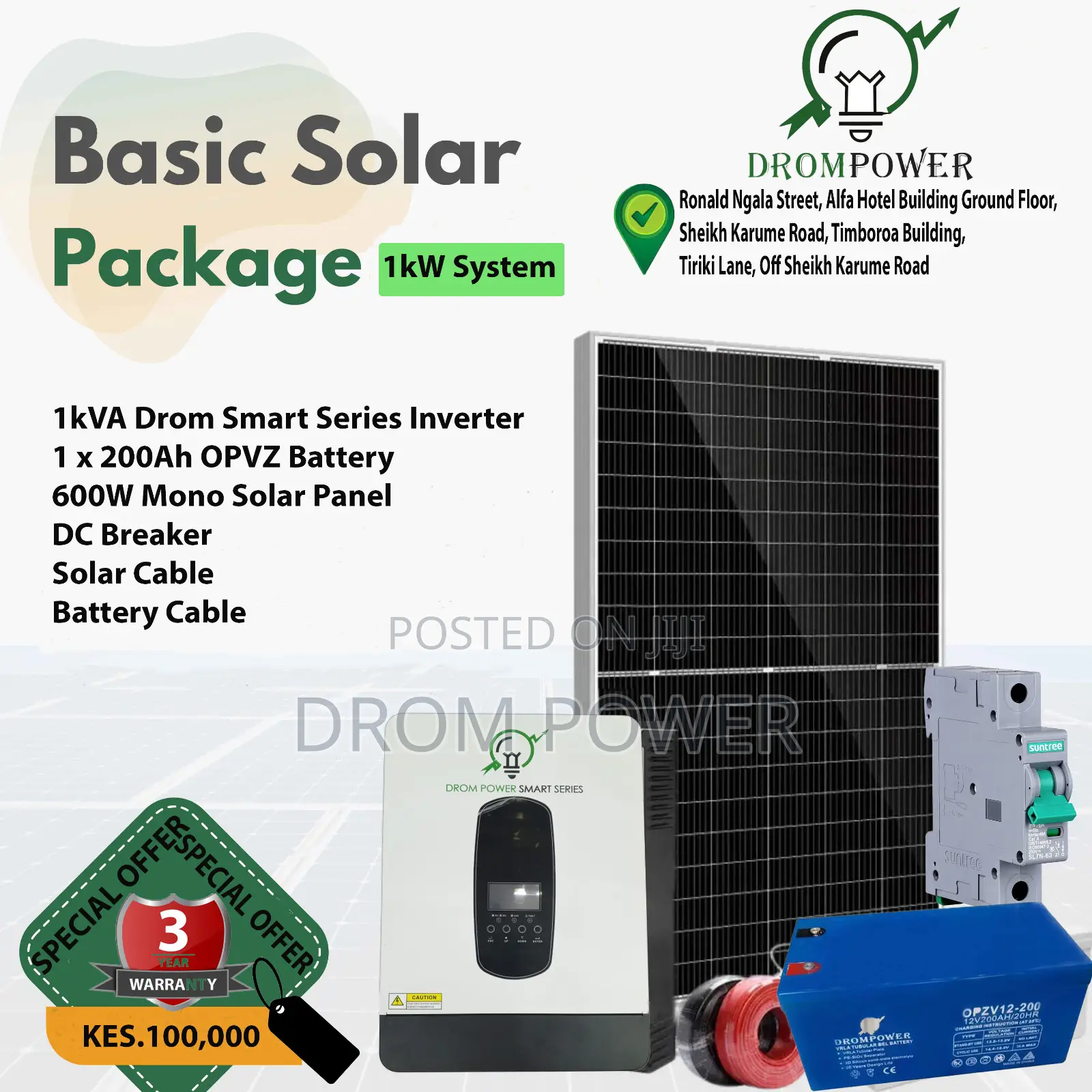 1 Kw System Basic Solar Package
