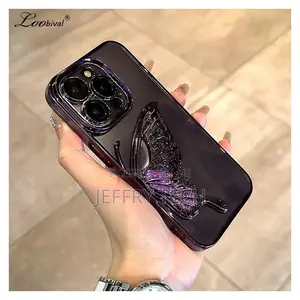 Quicksand Glitter Butterfly Case for 15 Pro Max Plating Blin