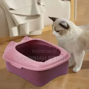 Cat Litter Box Anti-Splashing Toilet Semi-Enclosed - Large