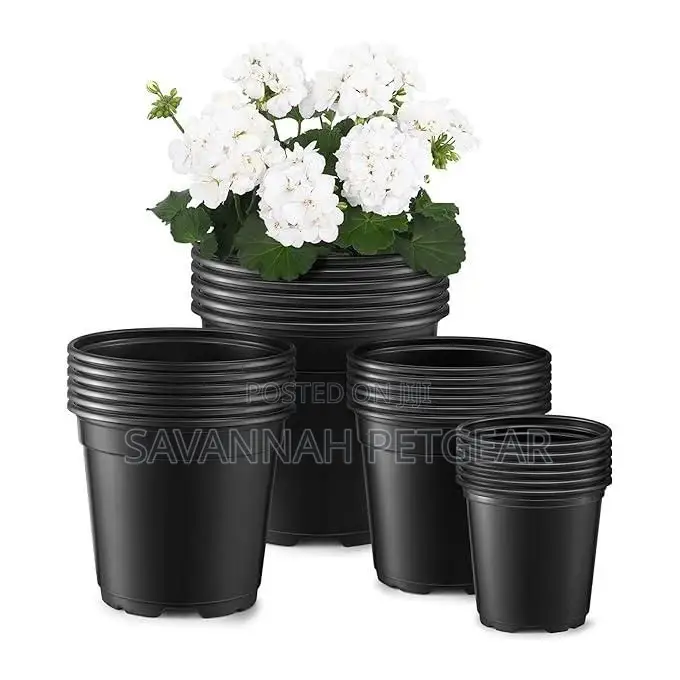Reusable 750ml Plastic Planters Seedlings Flower Pots