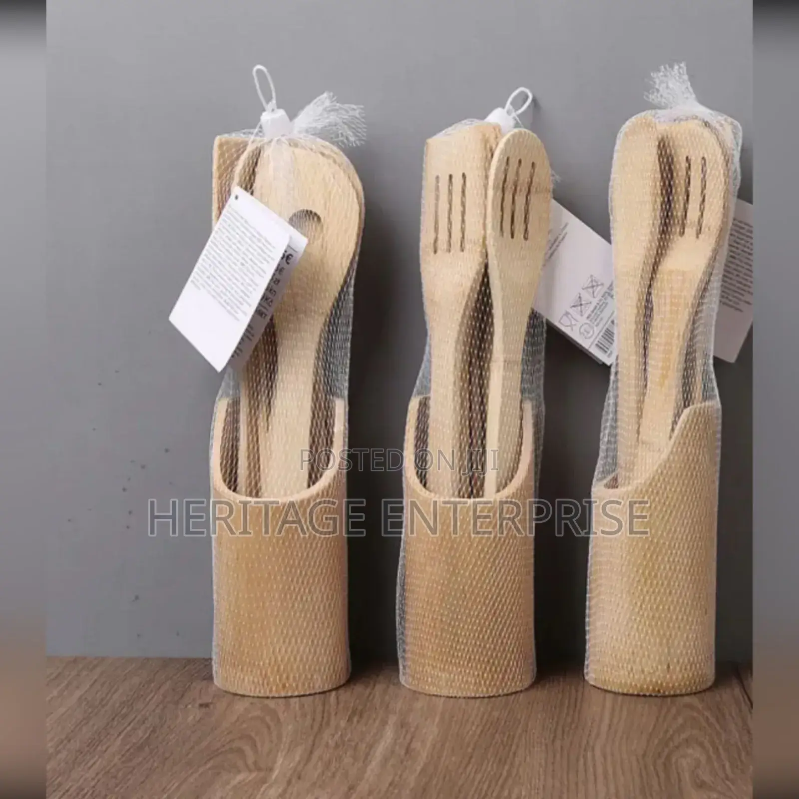 Wooden Spoon Bamboo Set