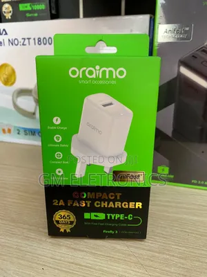 Original Oraimo Firefly 3 10W Wall Charger Kit. TYPE-C