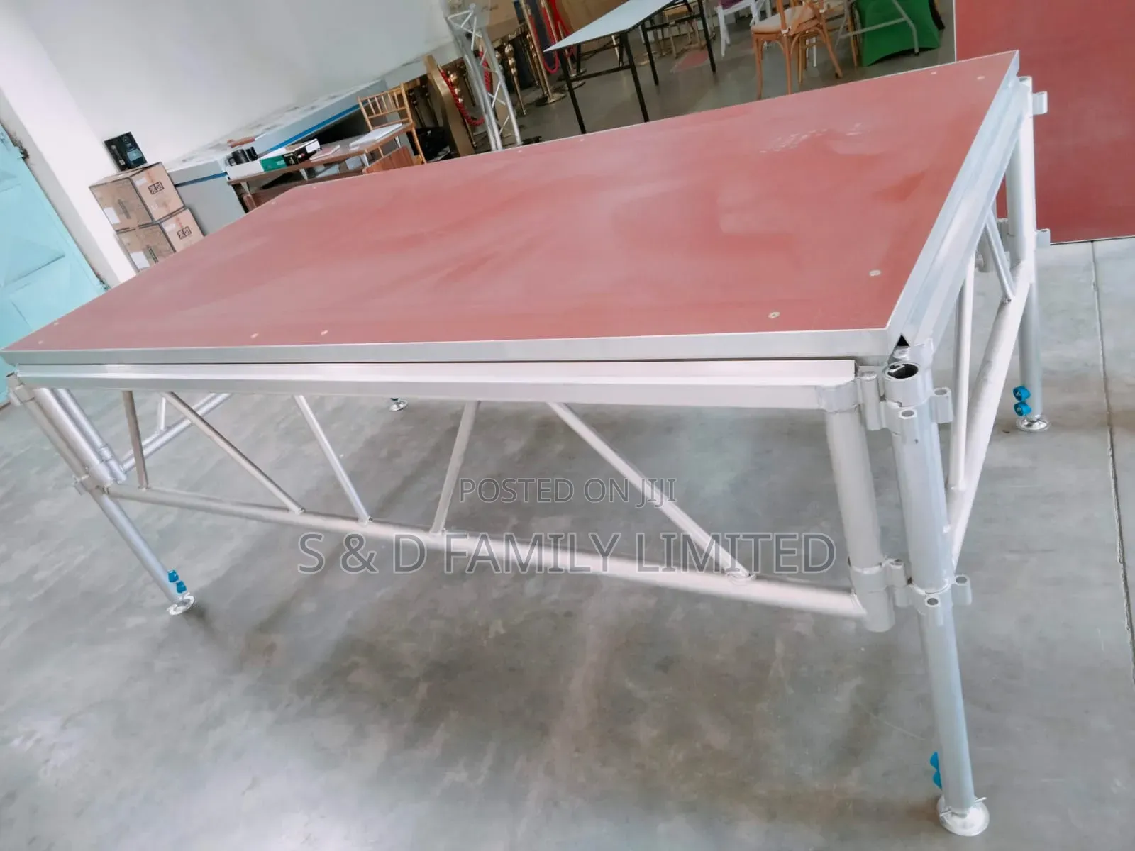 Double Stage 1.22m by 2.44m Aluminum Portable Stage