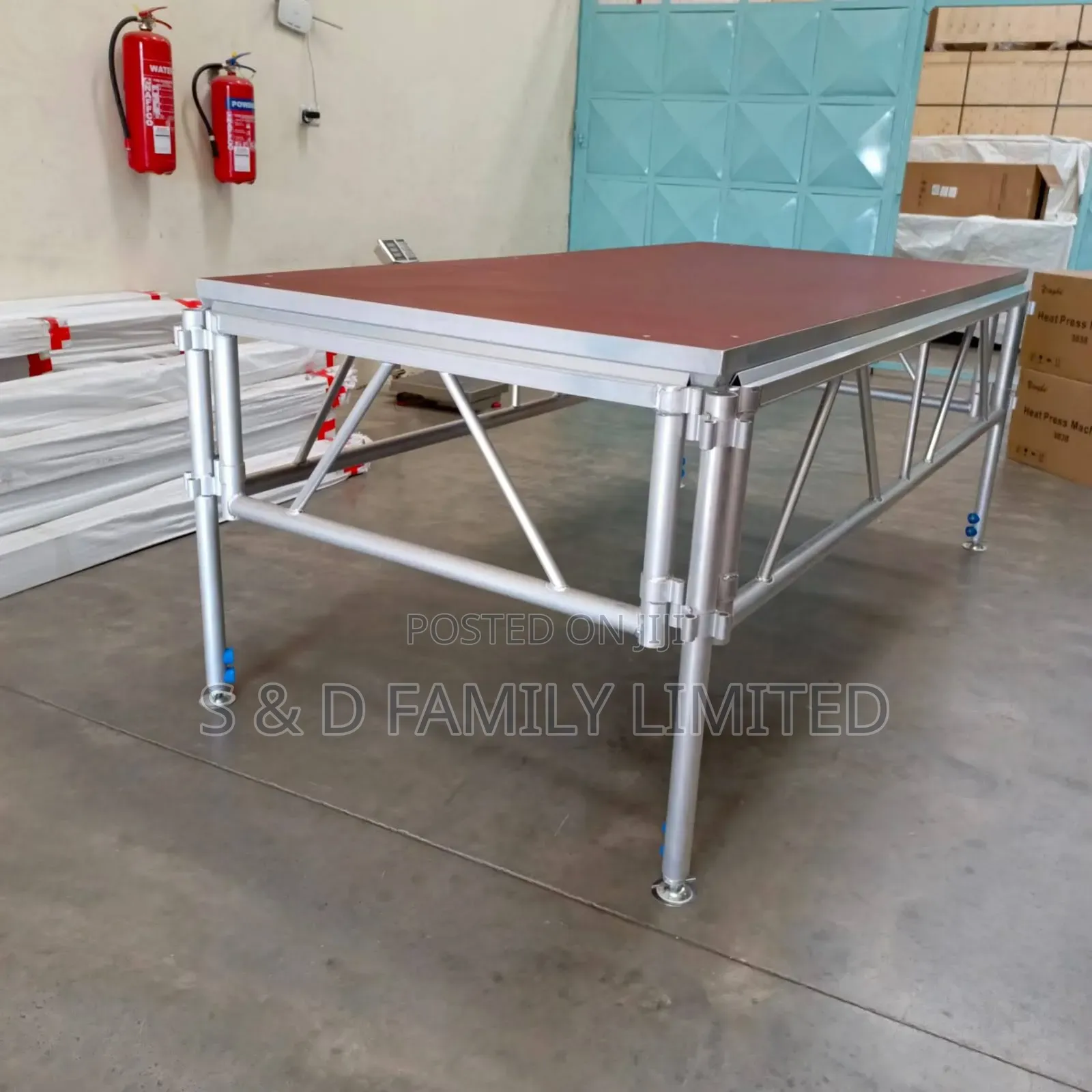 Double Stage 1.22m by 2.44m Aluminum Portable Stage