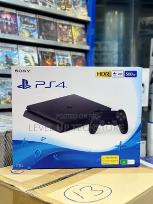 PS4 Slim 500gb Console(Jet Black) - Brand New