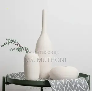 Simple Ceramic 3 in 1 Modern Home Decor Vase Set -