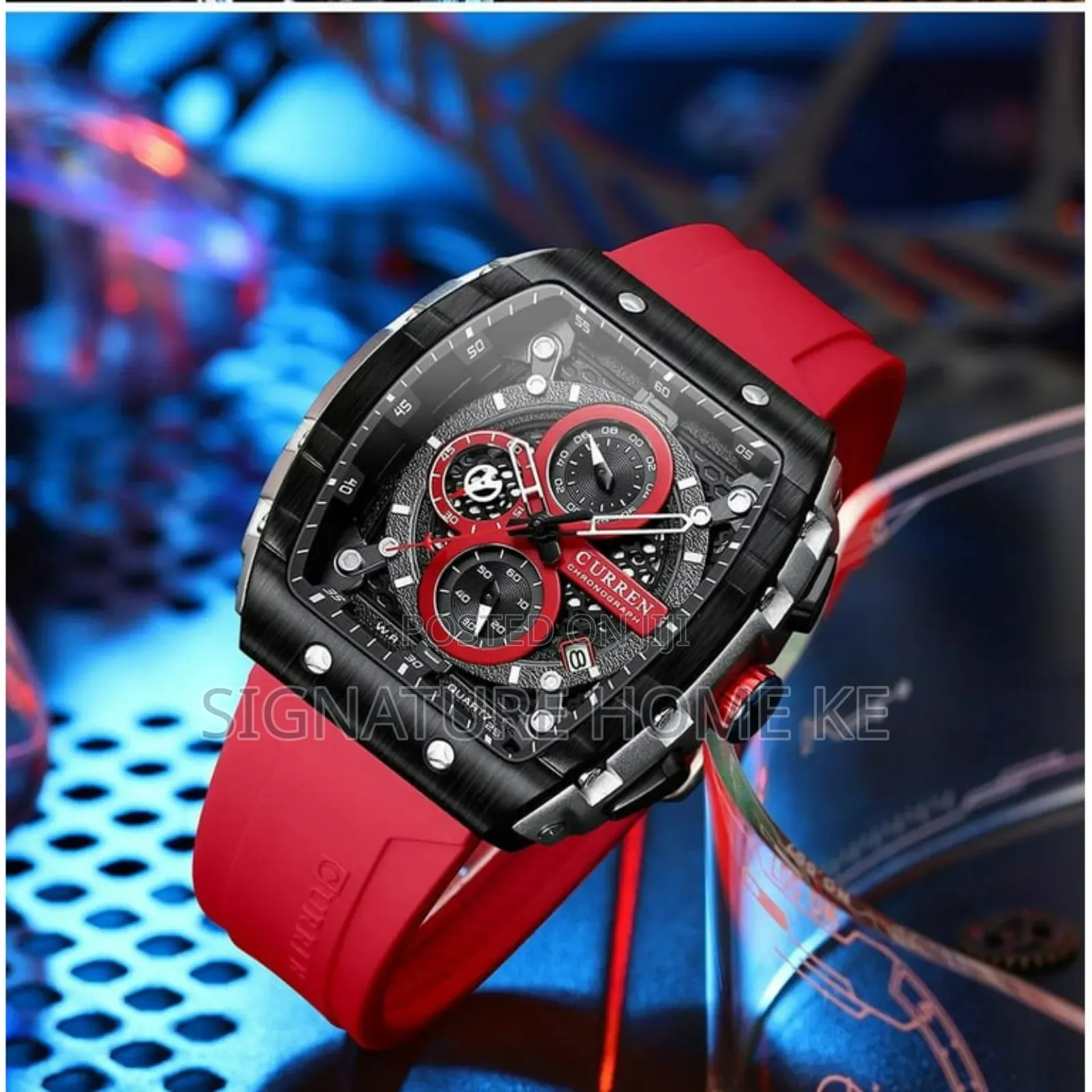 Curren Watch -Red