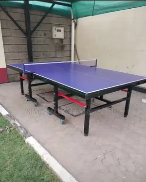 Table Tennis Table With Wheels - Blue (Model 39-217)