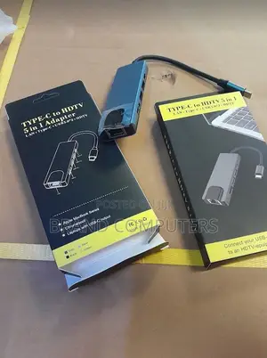 5 in 1 Type C to HDMI +USB + LAN Multiport Adapter