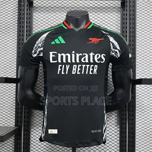 Arsenal Black Away Jersey 2024-25 Player Version Kit