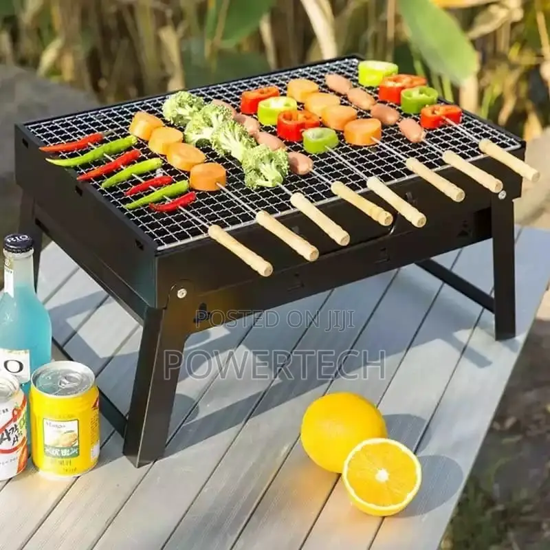 *Foldable Portable Barbecue Charcoal Grill