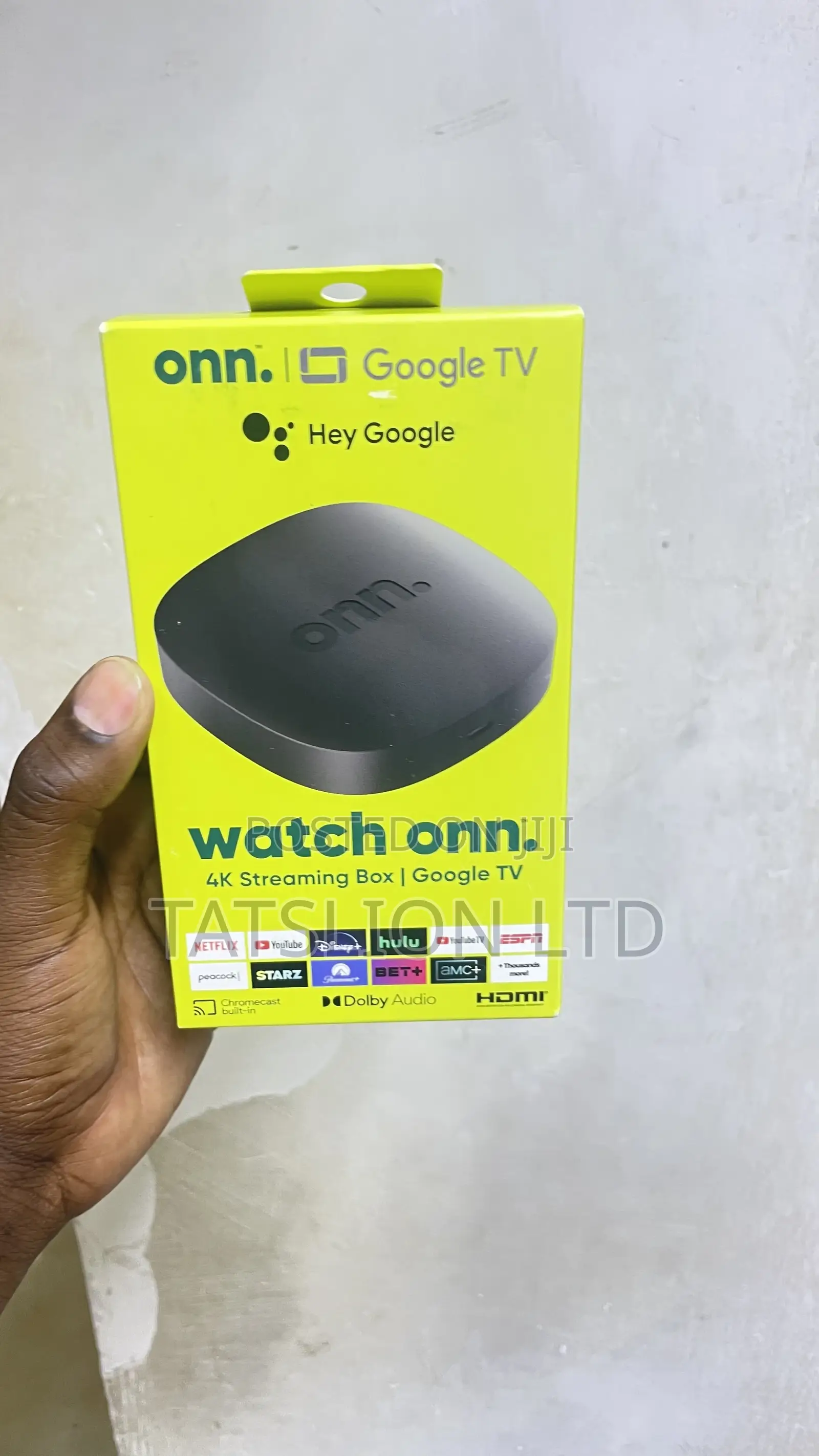 Onn. Google TV UHD Android Streaming Box